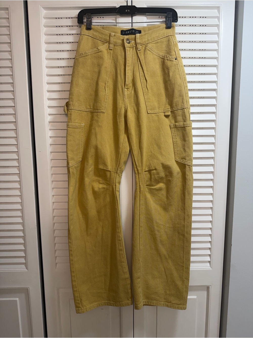 Lioness Miami Vice Cargo Pants in Mustard Yellow